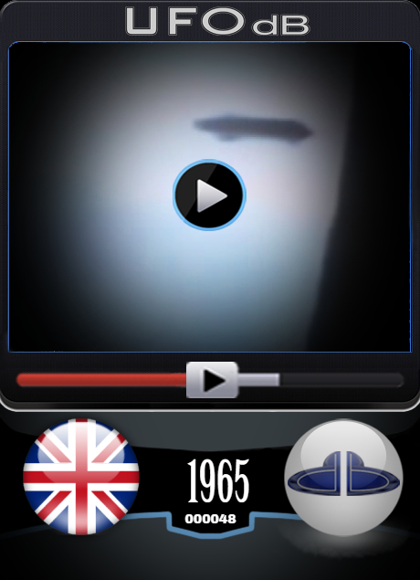 Very Rare 1966 UFO video filmed by an airplane passenger over England UFO CARD Number 48