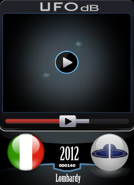 Video of UFO over Monte Bisbino in Lombardy Italy on January 7 2012 UFO CARD Number 140
