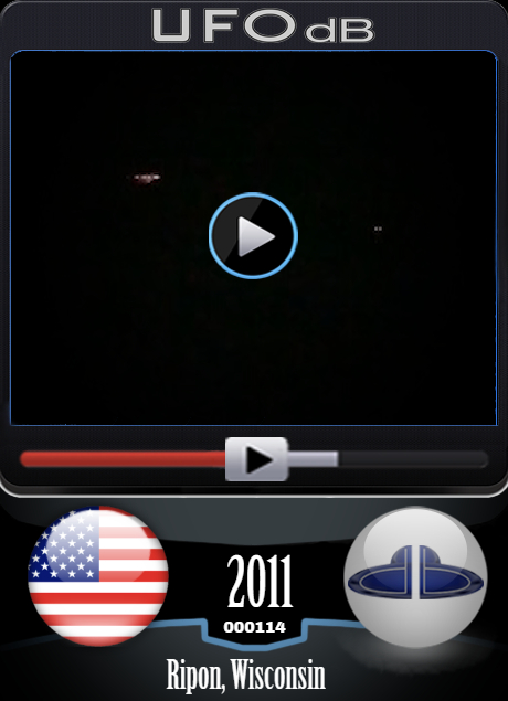 Video of several UFOs in Wisconsin by witness who seen a lot of UFOs UFO CARD Number 114