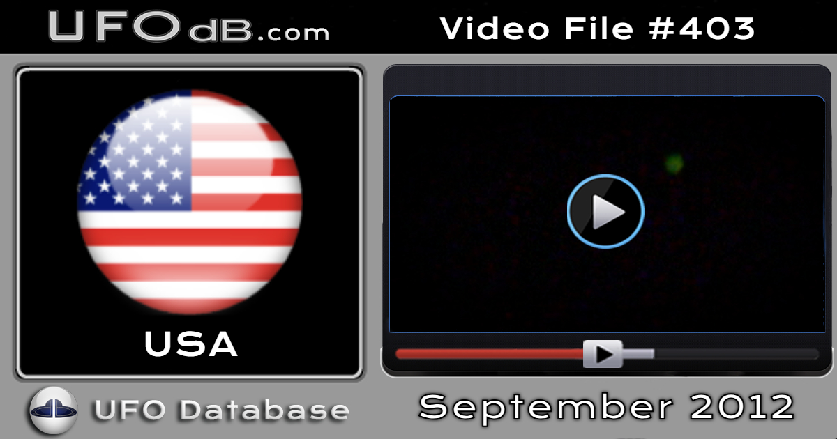 Quiet Village of Fredonia visited by several UFOs for many days 2012