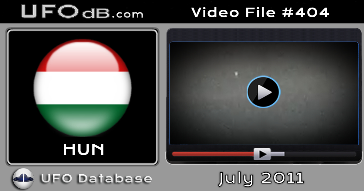UFO over Liszt Ferenc Airport in Pecel, Hungary caught on video 2011